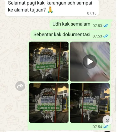 Pengiriman Papan Bunga Selamat Pasir Ayah